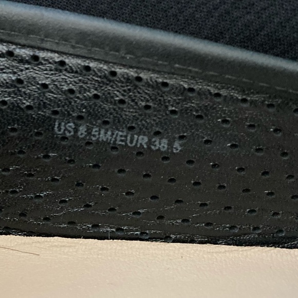 Via Spiga Black Leather Perforated Slip On - Picture 8 of 8